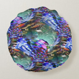 戦艦カラフル上の仮想画像変動 ラウンドクッション