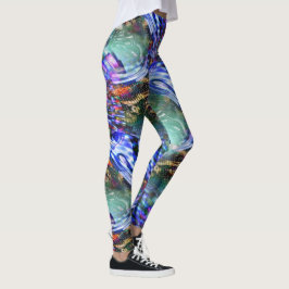 戦艦カラフル上の仮想画像変動 レギンス