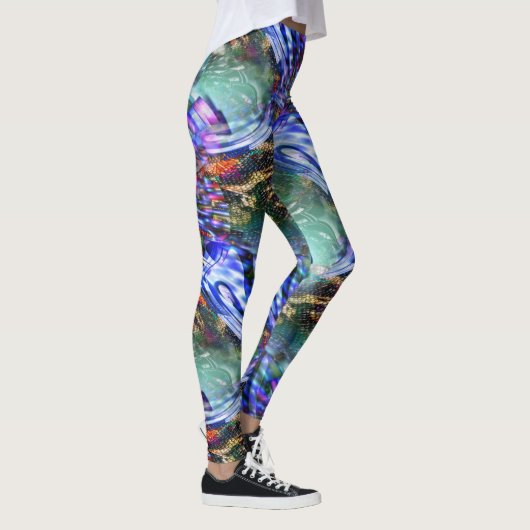 戦艦カラフル上の仮想画像変動 レギンス (右)