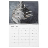 戦艦カレンダー カレンダー (3月 2027)
