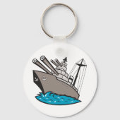 戦艦キーチェーン キーホルダー (正面)