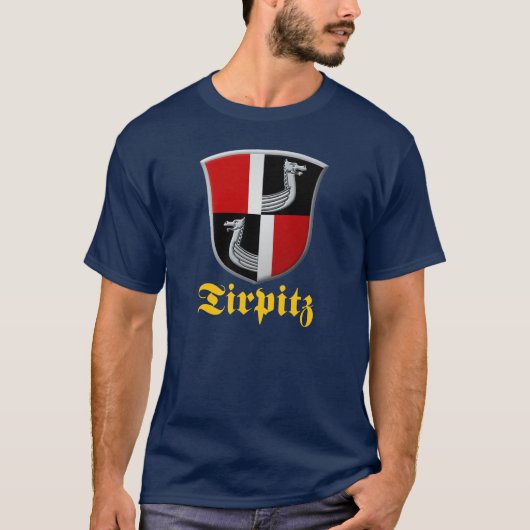 戦艦ティルピッツ紋章Tシャツ Tシャツ (正面)
