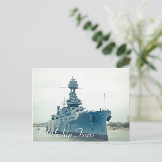 戦艦テキサス州ミュージアム船サンジャクト州 ポストカード (スタンド正面)