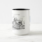 戦艦ビスマルク マグカップ (中央)