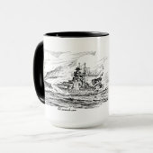 戦艦ビスマルク マグカップ (正面左)