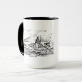 戦艦ビスマルク マグカップ (正面左)