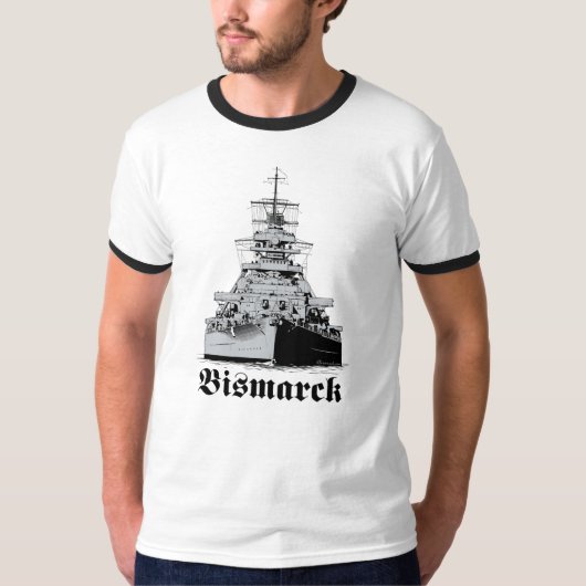 戦艦ビスマルクTシャツ Tシャツ (正面)