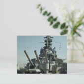 戦艦マサチューセッツ州写真はがき ポストカード (スタンド正面)