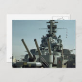 戦艦マサチューセッツ州写真はがき ポストカード (正面/裏面)