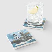 戦艦ヤマト航法 ストーンコースター (横)