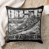 戦艦ワシントン枕 クッション (ブランケット)