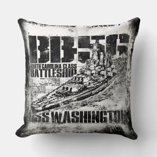 戦艦ワシントン枕 クッション (正面)