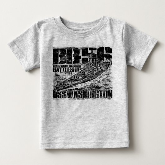 戦艦ワシントンTシャツ ベビーTシャツ (正面)