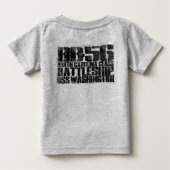 戦艦ワシントンTシャツ ベビーTシャツ (裏面)