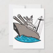 戦艦招待状 招待状 (正面)