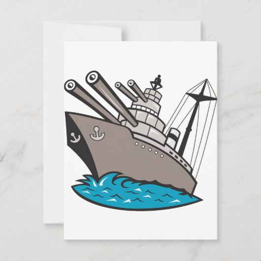 戦艦招待状 招待状 (正面)