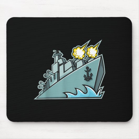 戦艦航空母艦戦艦グラフィック マウスパッド (正面)