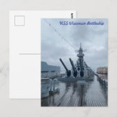 戦艦 USS Wisconsin ポストカード (正面/裏面)