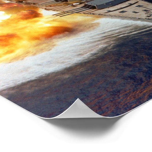 戦艦USSアイオワBROADSIDE - 1984 ポスター (角)