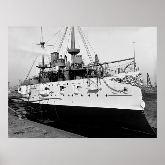 戦艦USSテキサス州, 1895 ポスター (正面)