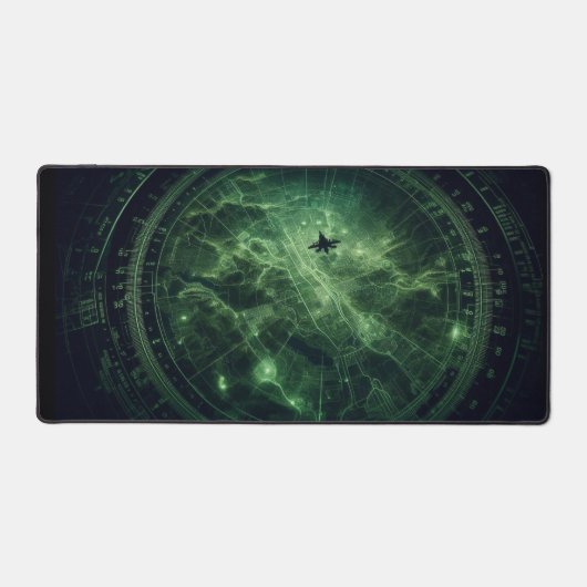 戦術地図オーバーレイ、ブラックオプスデザイン デスクマット (正面)