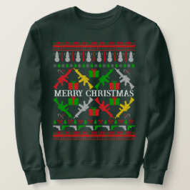 戦術的なクリスマスセーター スウェットシャツ