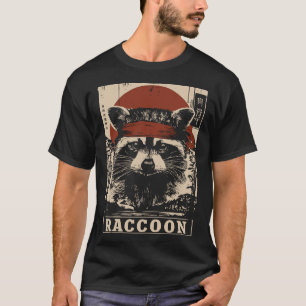 戦術的なラクーンのヴィンテージヘッドギア Tシャツ