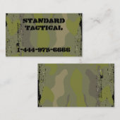戦術的な迷彩柄 名刺 (正面/裏面)