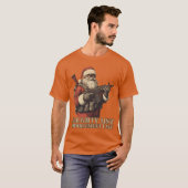 戦術的サンタのいたずらリスト執行 クリスマス Tシャツ (正面フル)
