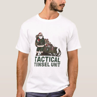戦術的ティンセルユニット ホリデーユーモア Tシャツ