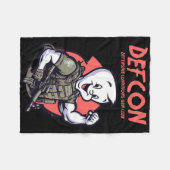 戦術的幽霊キュート幽霊ハロウィーンシ不気味ーズ フリースブランケット (正面(横))