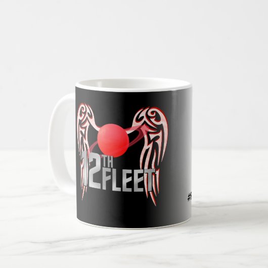 戦術的私は支えます コーヒーマグカップ (正面左)