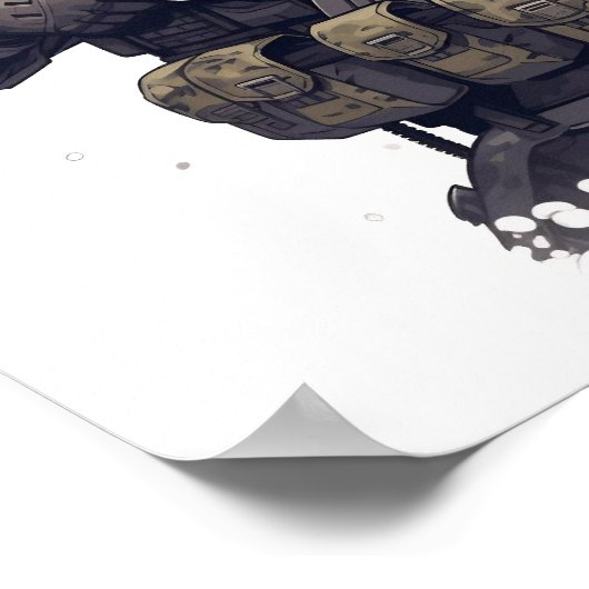 戦術的雪だるま ポスター (角)