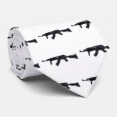 戦術的AK47アサルトライフル離れプロフィールタイ ネクタイ (ロール)