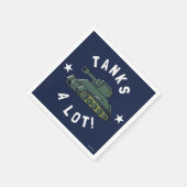 戦車が多い スタンダードカクテルナプキン (角)