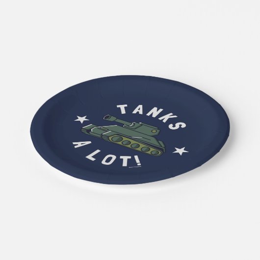 戦車が多い ペーパープレート (アングル)