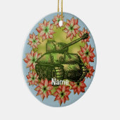 戦車のクリスマスオーナメント セラミックオーナメント (右)