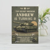 戦車の誕生日パーティー 招待状 (スタンド正面)