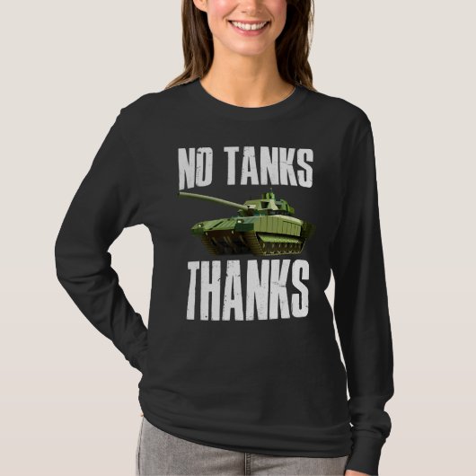 戦車感謝してい無し Tシャツ (正面)
