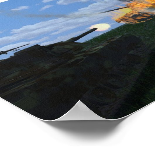 戦車戦 ポスター (角)