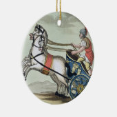 戦車旅人「アンティカローマ」より1825年（色灯） セラミックオーナメント (右)