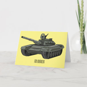 戦車漫画イラストレーション カード