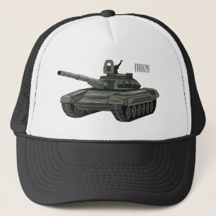 戦車漫画イラストレーション キャップ