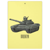戦車漫画イラストレーション クリップボード (裏面)