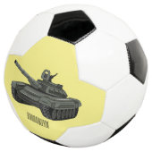 戦車漫画イラストレーション サッカーボール (3/4)