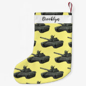 戦車漫画イラストレーション スモールクリスマスストッキング (裏面)