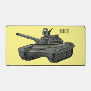 戦車漫画イラストレーション デスクマット
