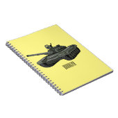 戦車漫画イラストレーション ノートブック (右側)