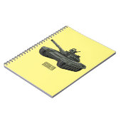 戦車漫画イラストレーション ノートブック (左側)