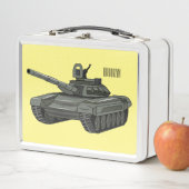 戦車漫画イラストレーション メタルランチボックス (インサイチュ)